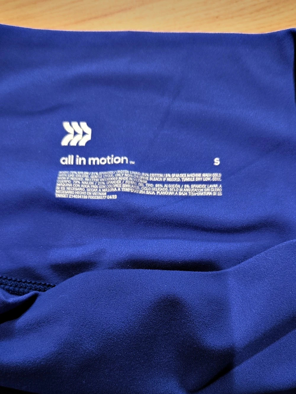 All In Motion Women'Small Everyday Soft Ultra High-Rise Pocketed Leggings Blue - Picture 3 of 4